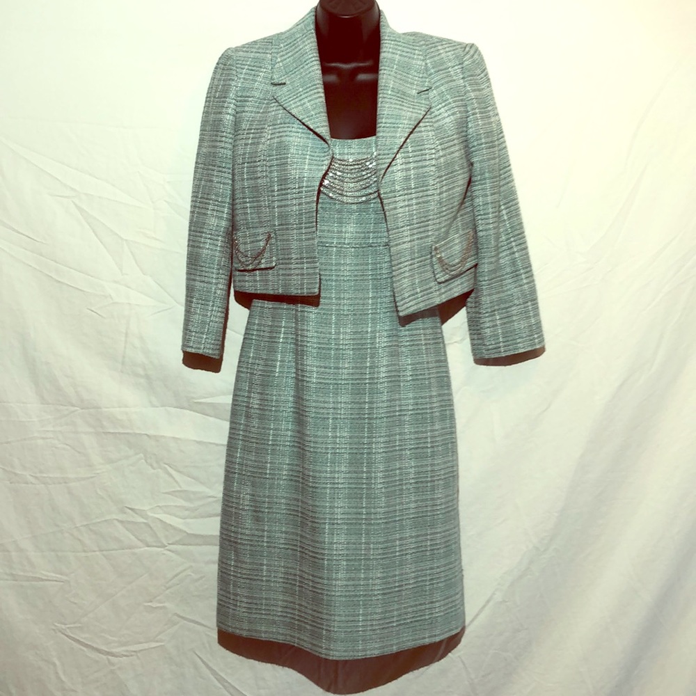 Antonio Melani Aqua Dress and Jacket. Size 0.
